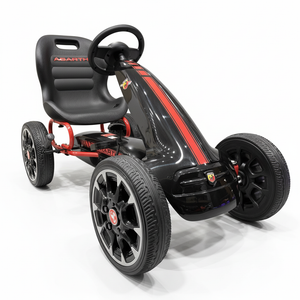 Abarth Go-Kart | Go-Kart mit Gummireifen - Schwarz