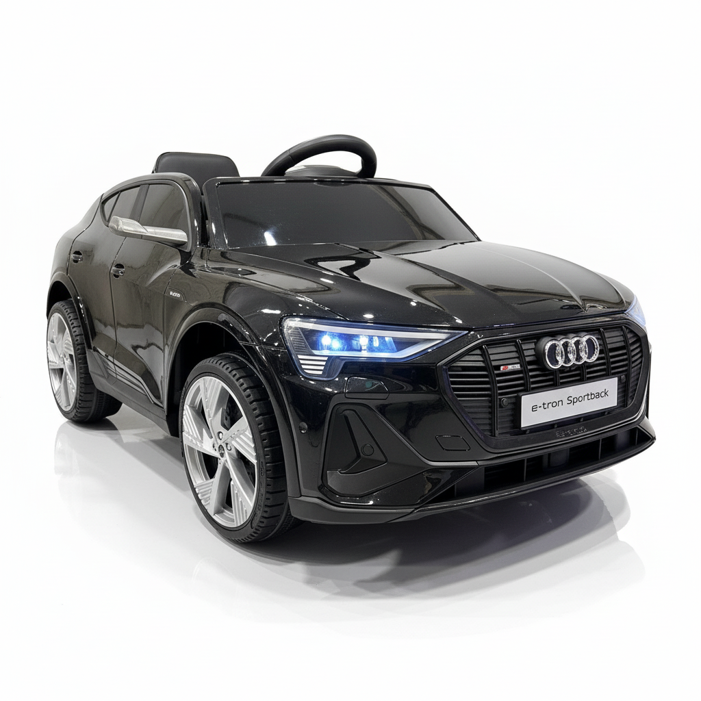 Audi E-Tron Sportback Schwarz mit MP4-Bildschirm