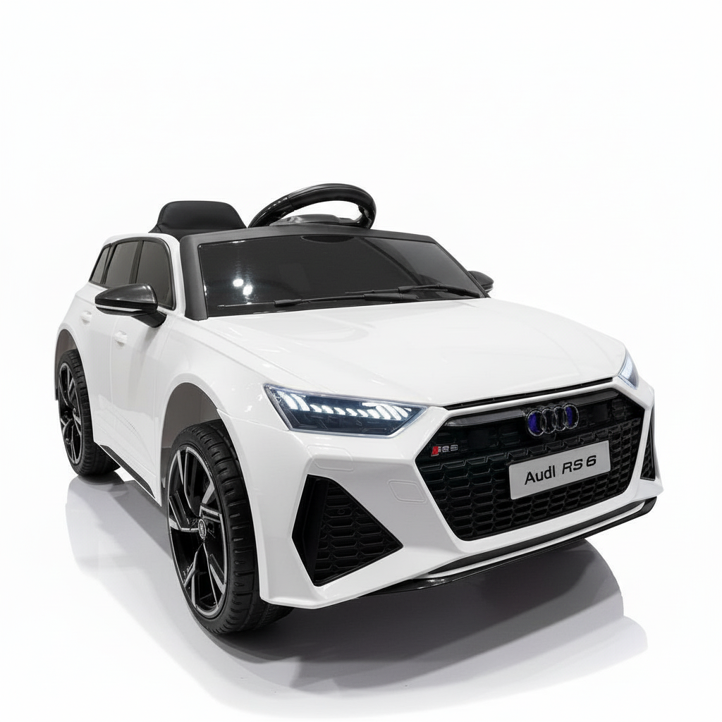 Audi RS6 | Elektrisches Kinderauto - Weiß
