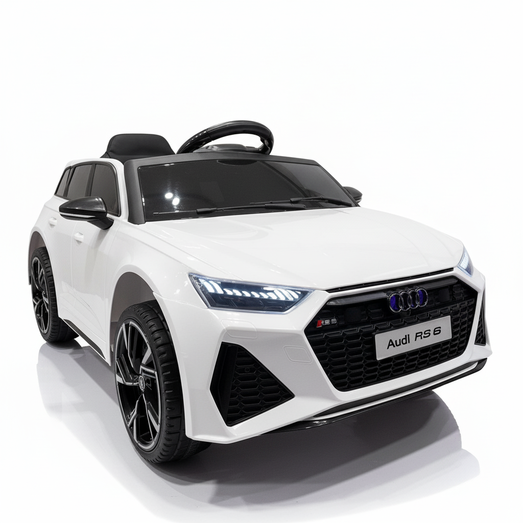 Audi RS6 | Elektrisches Kinderauto - Weiß
