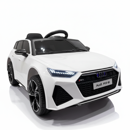 Audi RS6 | Elektrisches Kinderauto - Weiß