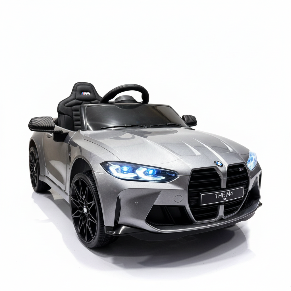 BMW M4 12V | Elektro-Kinderauto - Grau