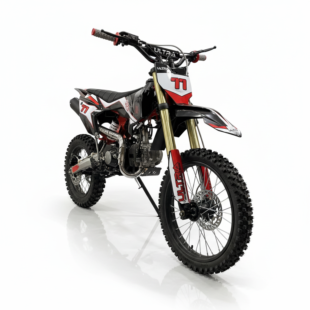 CarKiddo | Crosser 125cc PromaX 4-Takt - Rot | Max. 90 km/h