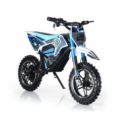 CarKiddo | Elektro-Kinder-Motocross 1000W Blau | Max. 30 km/h