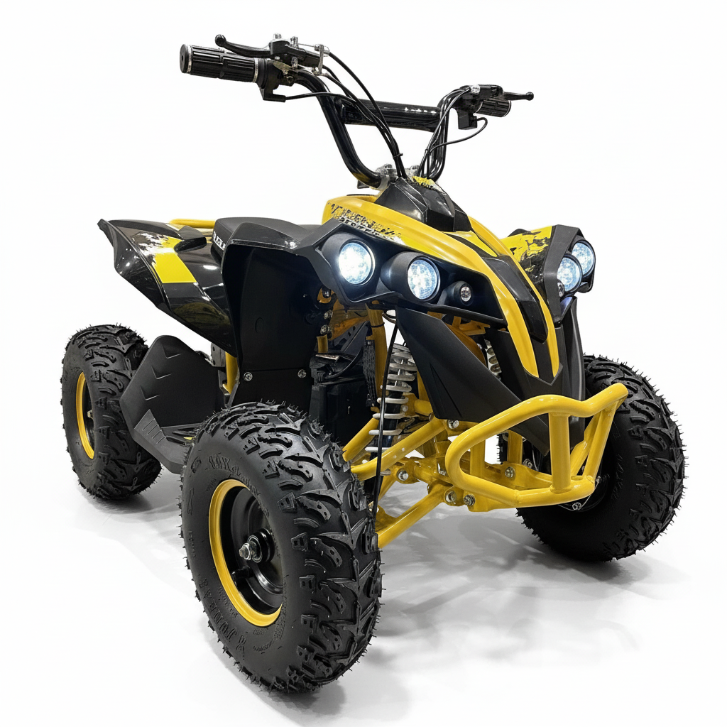 CarKiddo | Elektrisches Kinderquad 1000W Gelb