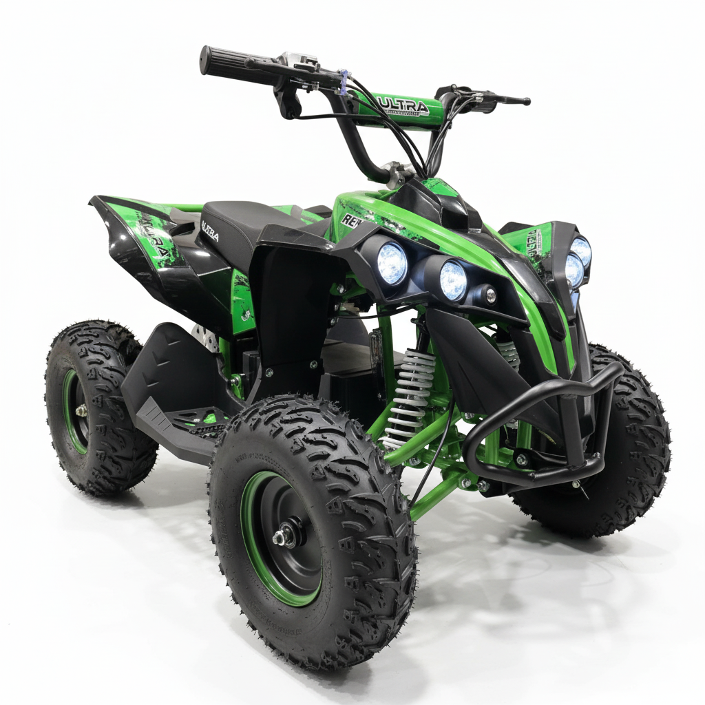 CarKiddo | Elektrisches Kinderquad 1000W Grün