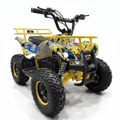 CarKiddo | Elektrisches Kinderquad 1000W Infinity - Gelb