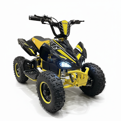 CarKiddo | Elektrisches Kinderquad EVO 1000W - Gelb | Max. 30 km/h