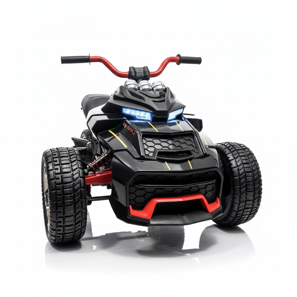 CarKiddo | Elektrisches Kinderdreirad 12V - Schwarz