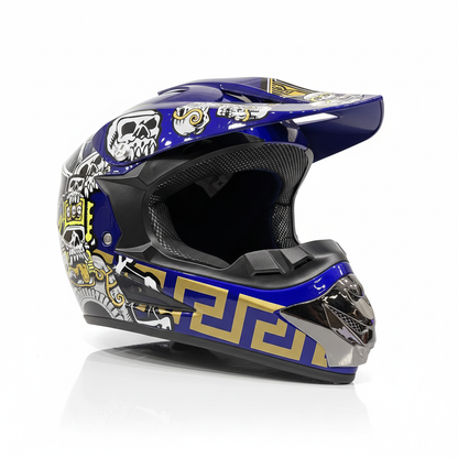 CarKiddo | Kinder-Motocross-Helm - Grün