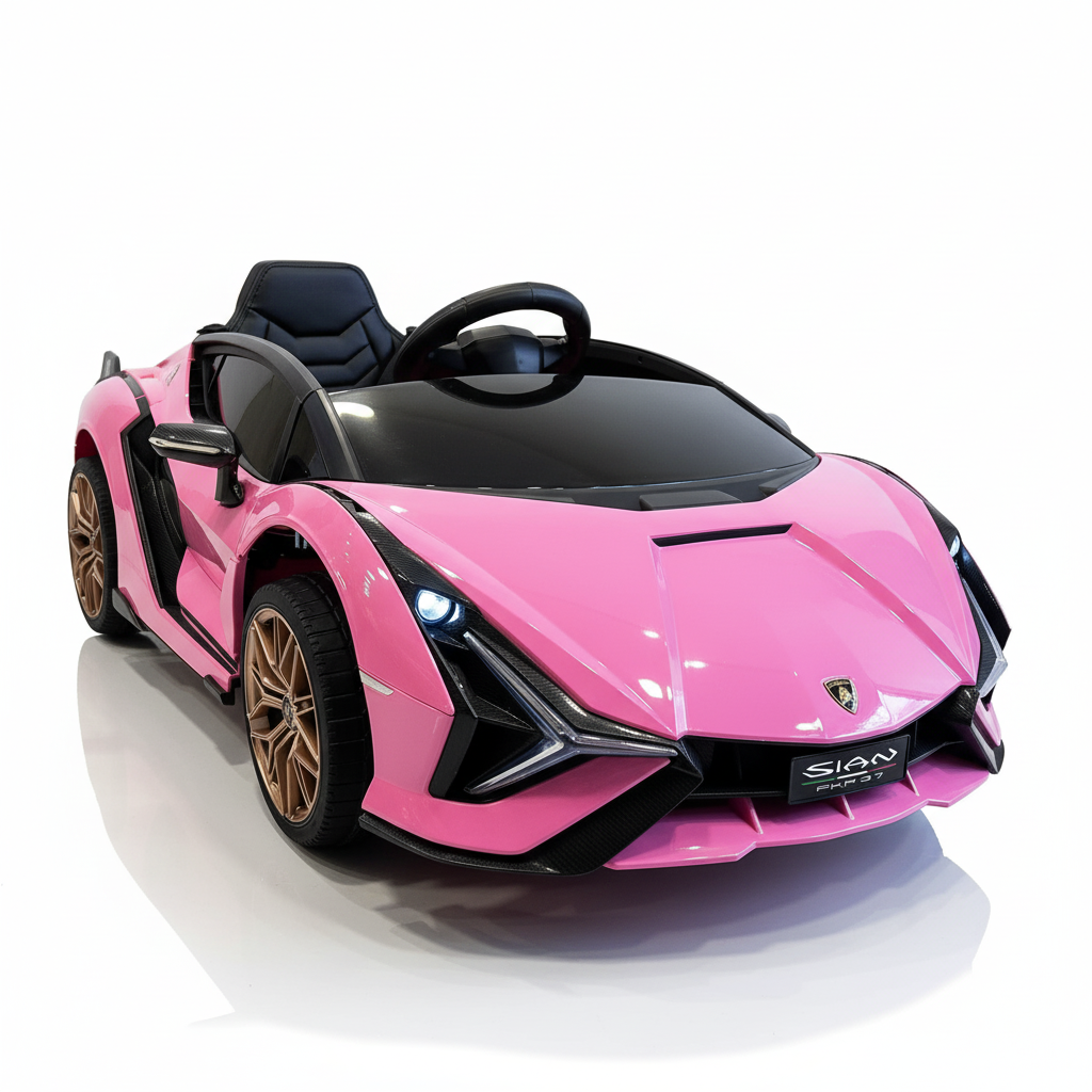 Lamborghini Sian | Elektrisches Kinderauto - Pink