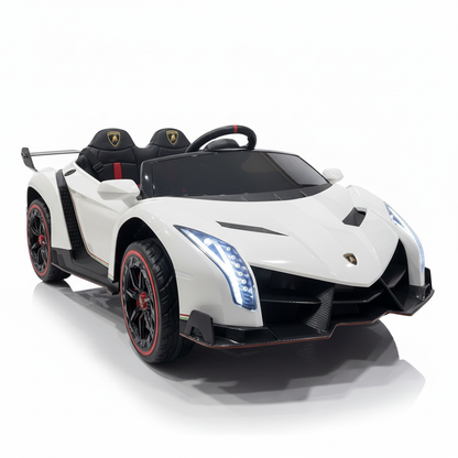 Lamborghini Veneno | 2-Personen-Kinderauto 4x4 - Weiß