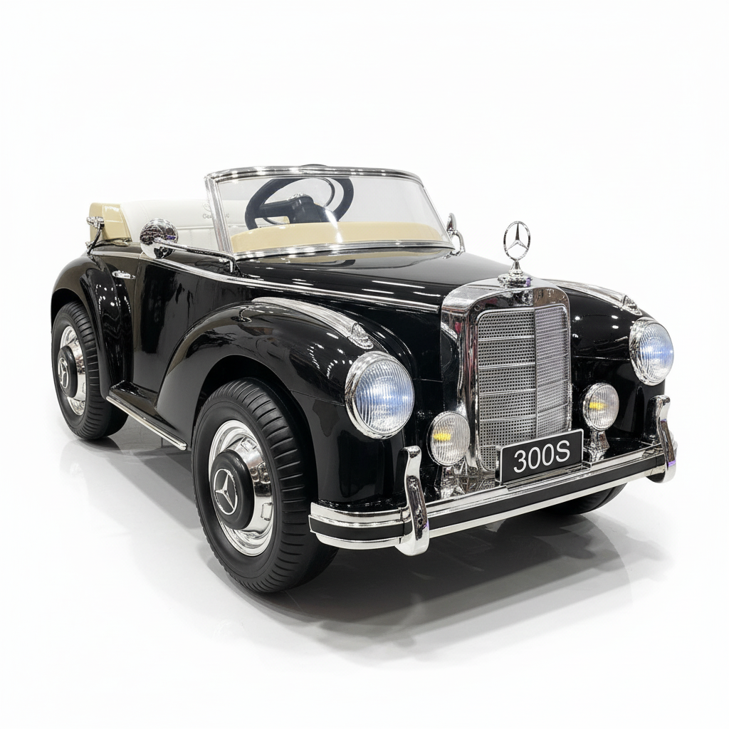 Mercedes-Benz 300S Elektro-Kinderauto Schwarz 