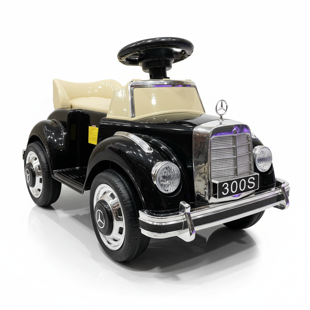 Mercedes 300s | Aufsitzauto - Schwarz