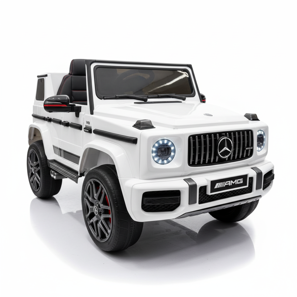 Mercedes G63 AMG 24V - XL | Elektro-Kinderauto - Weiß