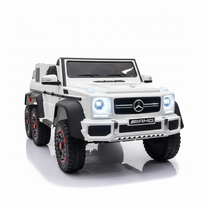 Mercedes G63 AMG 6x6 | Elektro Kinderauto 1-Sitzer - Weiß