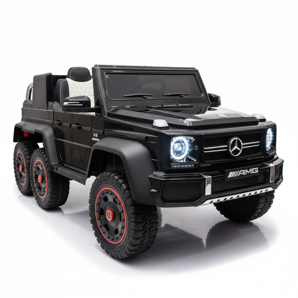 Mercedes G63 AMG 6x6 | Elektro Kinderauto 1-Sitzer - Schwarz
