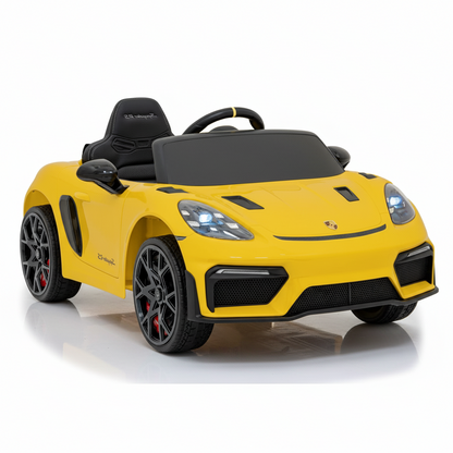 Porsche 718 RS Spyder | Elektrisches Kinderauto - Gelb