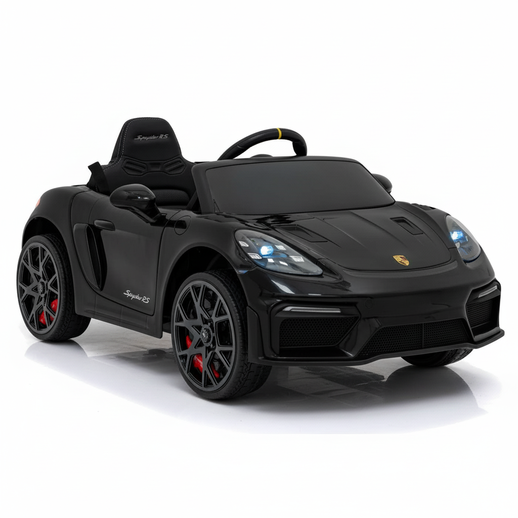 Porsche 718 RS Spyder | Elektrisches Kinderauto - Schwarz