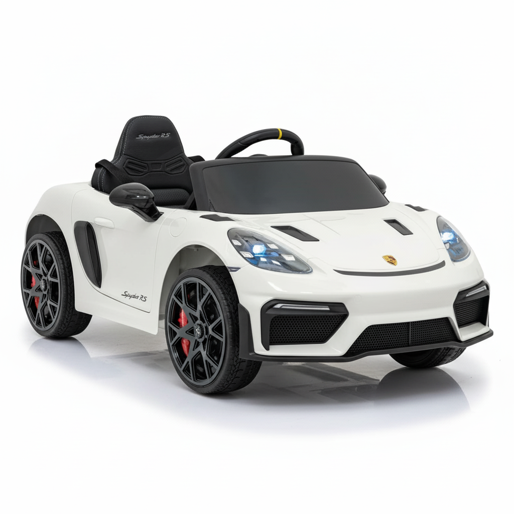 Porsche 718 RS Spyder | Elektrisches Kinderauto - Weiß