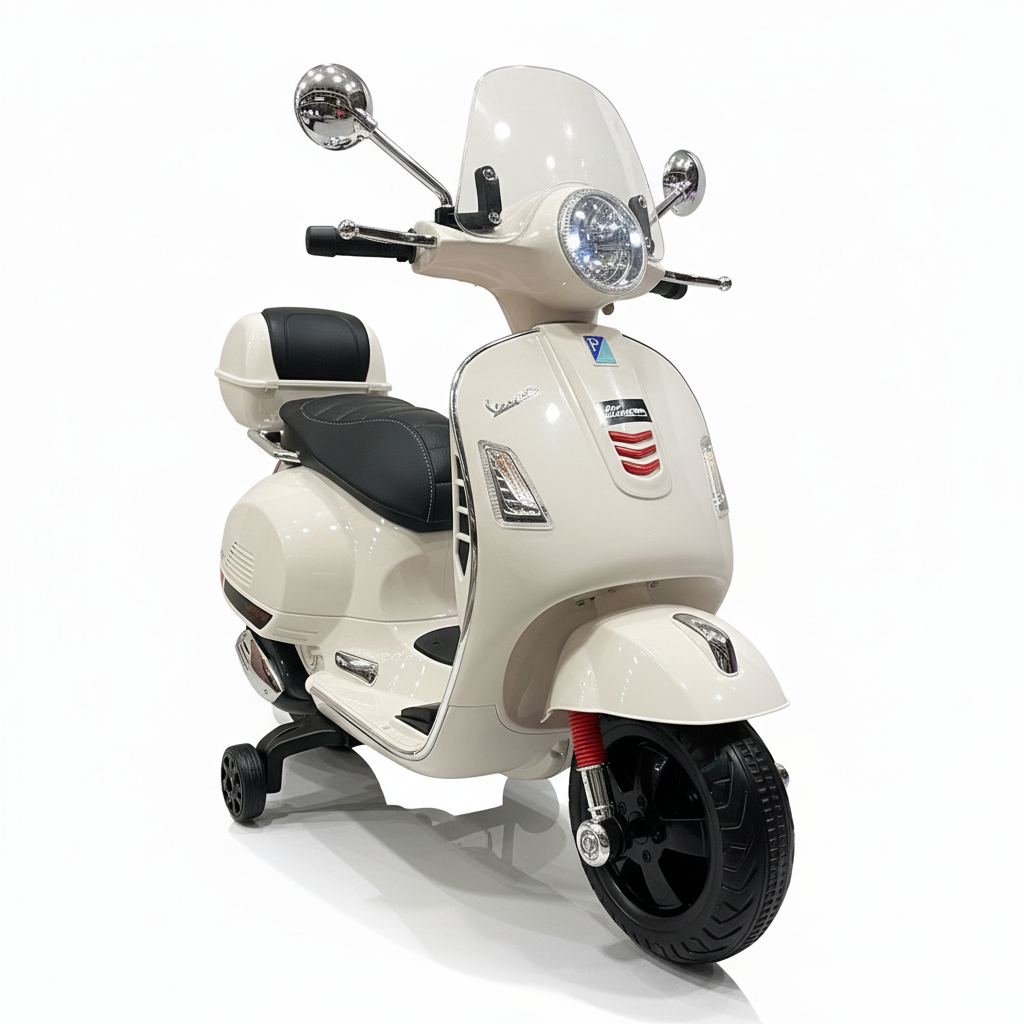 Vespa GTS | Elektrischer Kinderroller - Weiß
