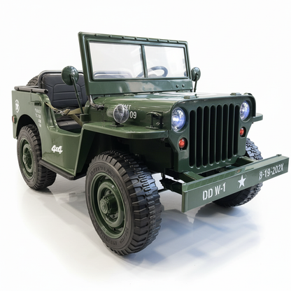 Willys Jeep Khaki 3-Sitzer 24V Allradantrieb