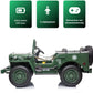 Willys Jeep Matcha | 3-Sitzer 24V - Allradantrieb