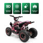 CarKiddo | Elektrisches Kinderquad EVO 1000W - Pink