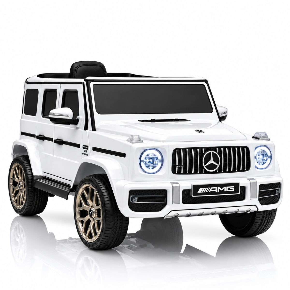 Mercedes-Benz G63 AMG | Elektrisches Kinderauto - Weiß