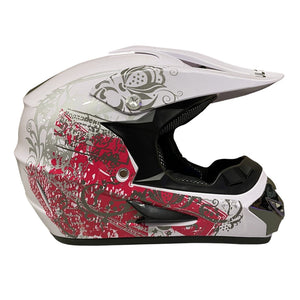 CarKiddo | Kinder-Motocross-Helm – Pink