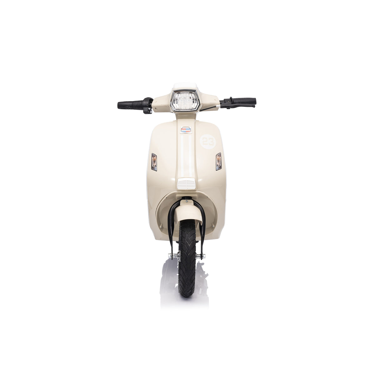 Elektrischer Kinderroller 24V 350W Beige - Vorderansicht