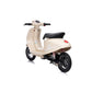 Elektrischer Kinderroller 24V 350W Beige - Schrägansicht von hinten