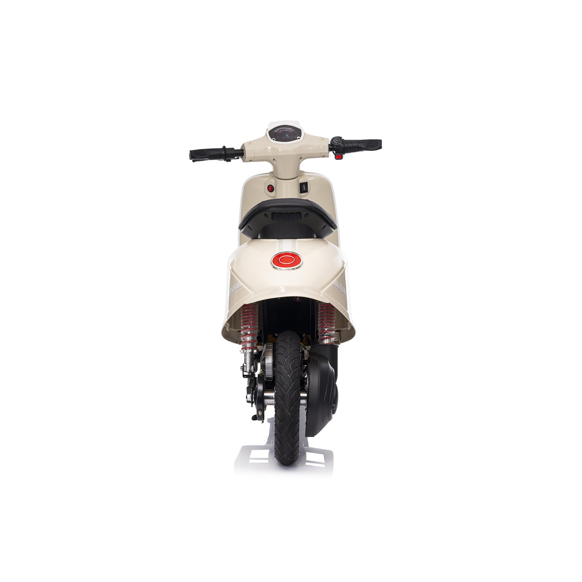 Elektrischer Kinderroller 24V 350W Beige - Rückansicht