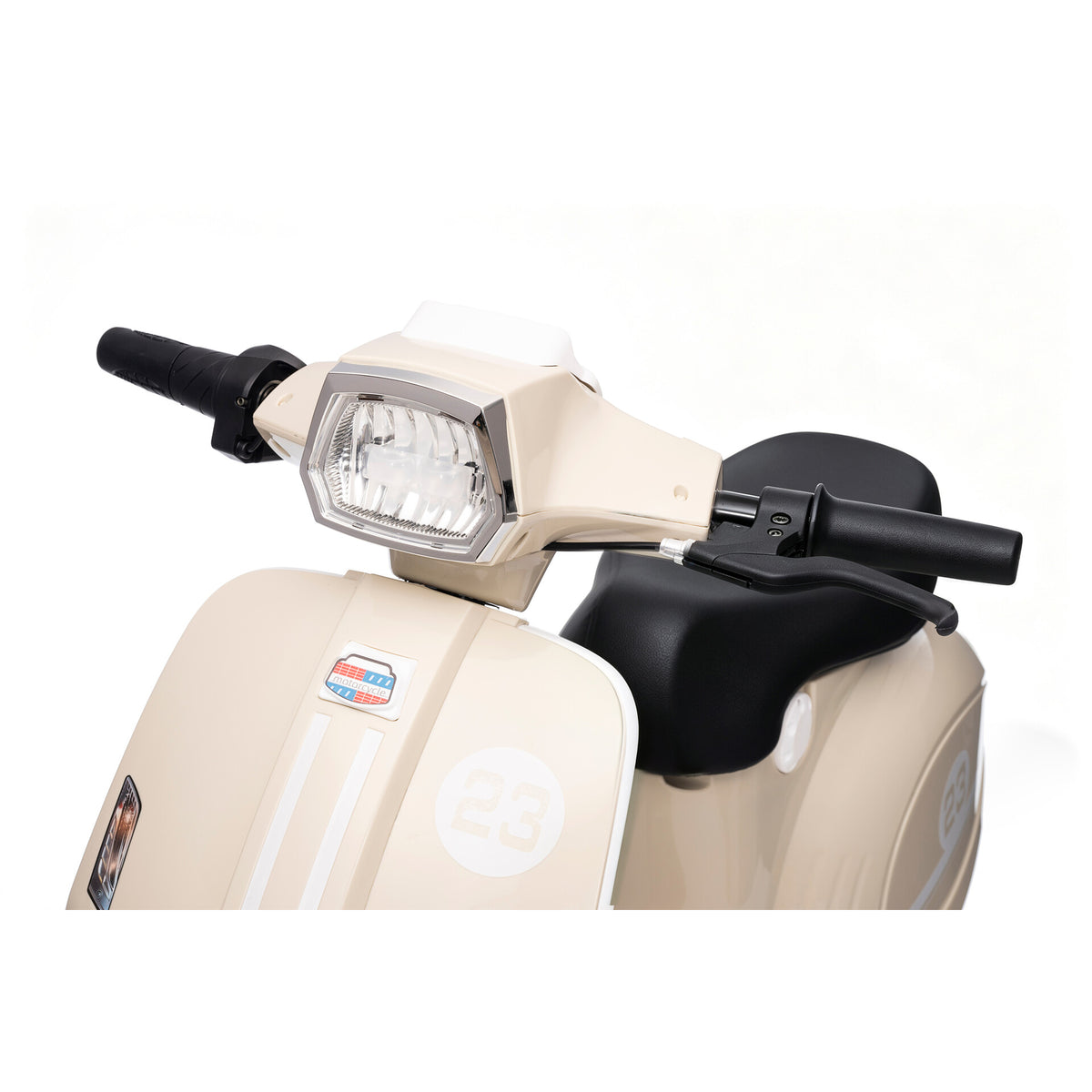 Elektrischer Kinderroller 24V 350W Beige - LED-Scheinwerfer