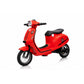 Elektrischer Kinderroller 24V 350W Rot - Schräge Seitenansicht