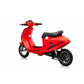Elektrischer Kinderroller 24V 350W Rot - Schrägansicht von hinten