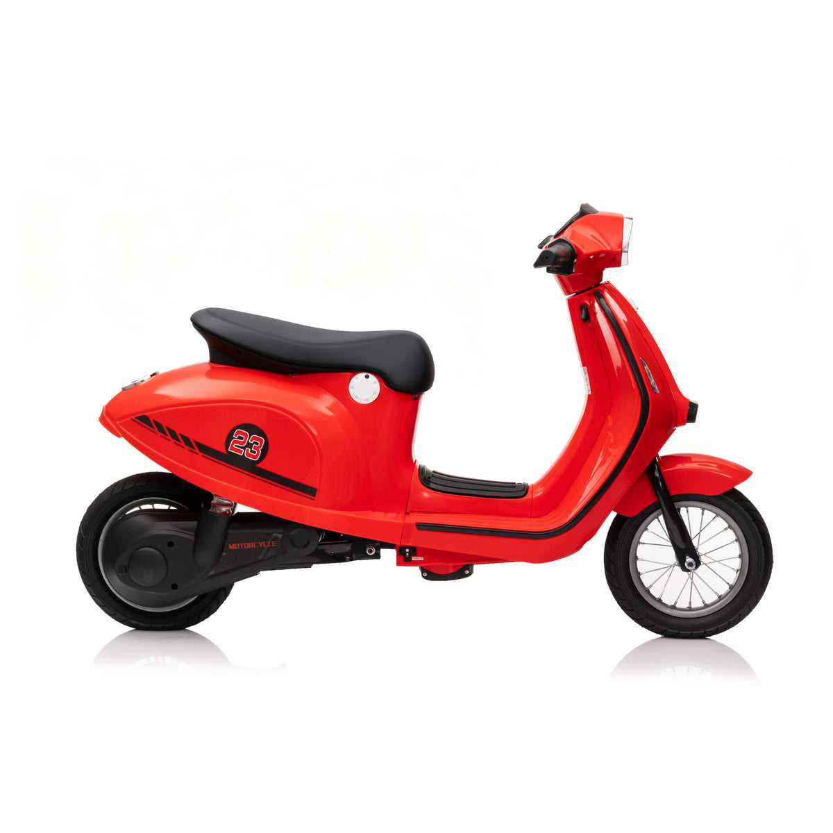 Elektrischer Kinderroller 24V 350W Rot - Rechte Seitenansicht