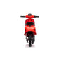 Elektrischer Kinderroller 24V 350W Rot - Rückansicht