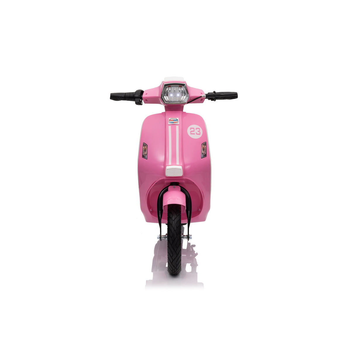 Elektrischer Kinderroller 24V 350W Rosa - Vorderansicht
