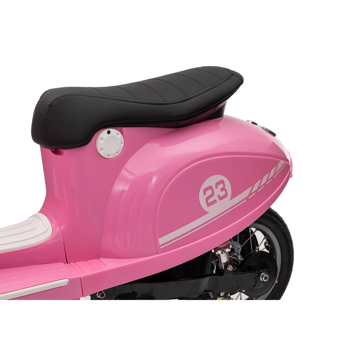 Elektrischer Kinderroller 24V 350W Rosa - Seitenverkleidung