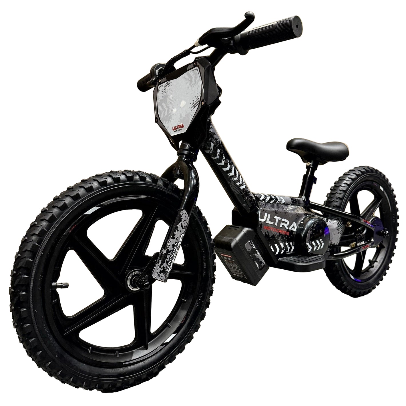 Carkiddo | Elektrisches Laufrad 16 Zoll - Schwarz