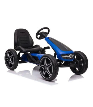 Mercedes Go-Kart | Go-Kart mit Gummireifen - Blau