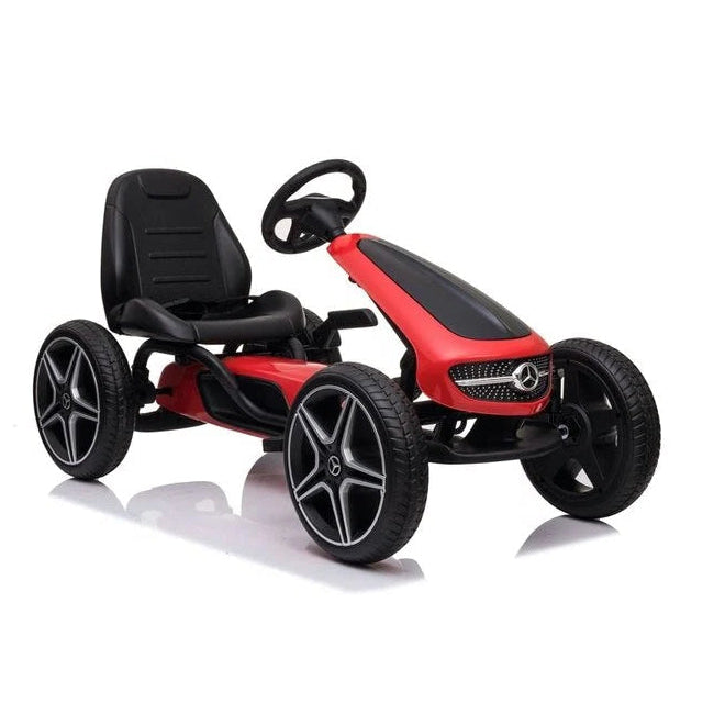 Mercedes Go-Kart | Go-Kart mit Gummireifen - Rot