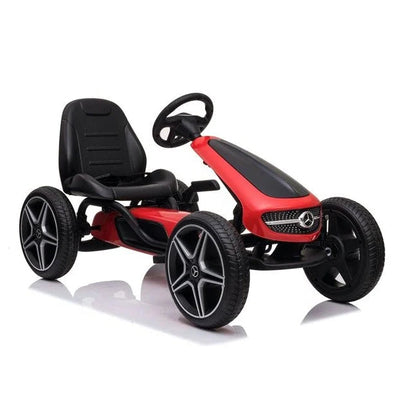 Mercedes Go-Kart | Go-Kart mit Gummireifen - Schwarz