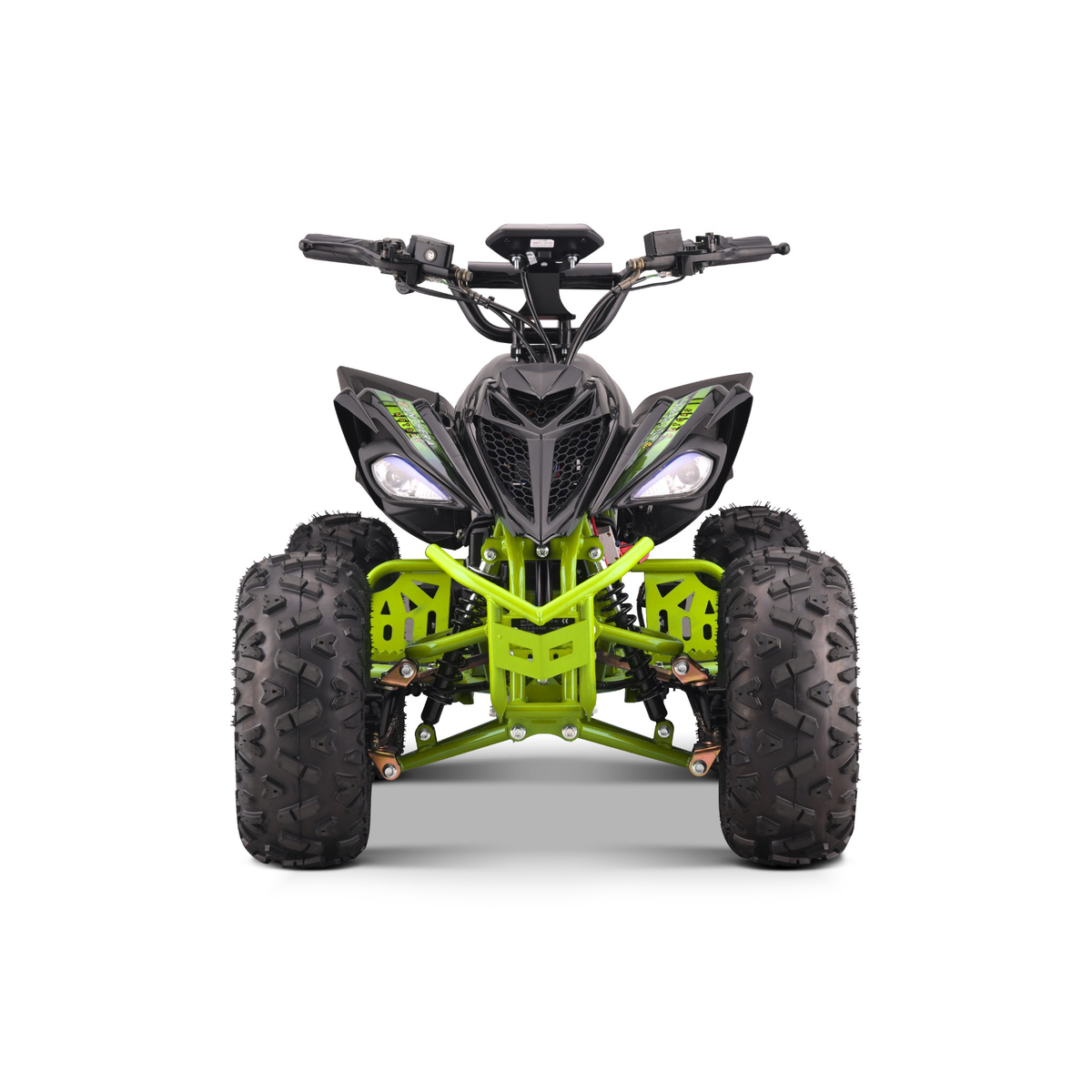 Panthera Leo elektrische kinderquad 1200W 48V in groen, van voren