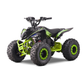 Panthera Leo elektrische kinderquad 1200W 48V in groen, schuin van linksvoor