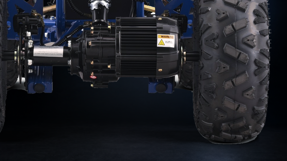 Detail des bürstenlosen Antriebs von Panthera Leo | Elektrische kinderquad 1200W 48V - Blauw