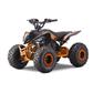 Panthera Leo elektrische kinderquad 1200W 48V in oranje, schuin van linksvoor