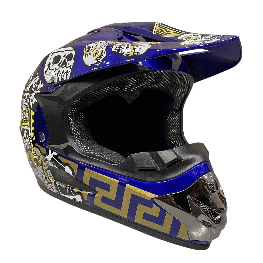 CarKiddo | Kinder Crosshelm - Blau