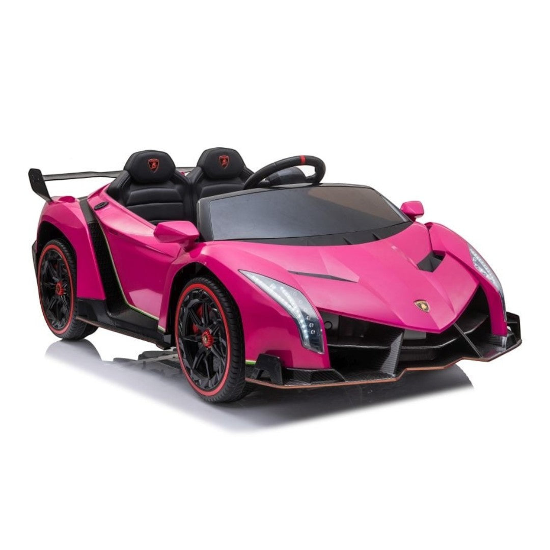 Lamborghini Veneno | 2-Personen-Kinderauto 4x4 - Rosa